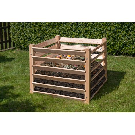 Westmann Lärchenholz Komposter Konni M Natur 100x100x80 cmx000D (1/6)