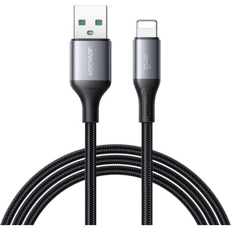 Joyroom Flash Series Schnellladekabel USB-A auf Lightning, 3 A, 1 m - Schwarz