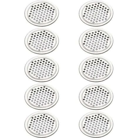 CREA 20 Pieces Round Stainless Steel Air Vent Grille Ventilation Grill Cover Circle