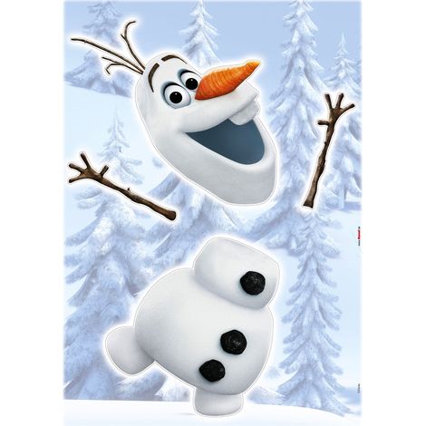 Stickers muraux- La Reine des Neiges Olaf (1/2)