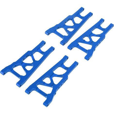 Bras de suspension avant et arrière en alliage d'aluminium professionnel pour voiture RC TRAXXAS SLASH 1/10 (bleu) (1/5)