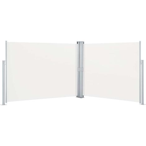 Tenda da Sole Tenda Laterale Retrattile Crema 140x1000 cm (1/4)