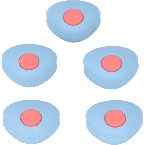 Lot de 5 protections d'angle pour meubles, tables et plans de travail, sécurité enfants, bleu (1/5)