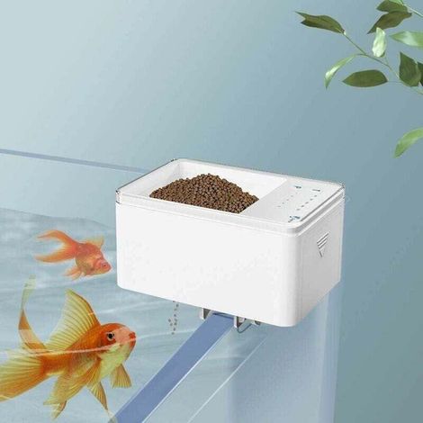 Distributeur automatique de nourriture pour poissons 70 ml, avec minuterie numérique intelligente, fonctionne sur piles pour aquarium (1/4)