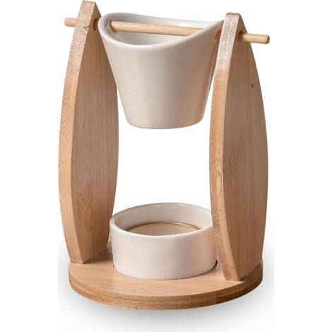 Brule - Profumo in bambù e ceramica, con candela adatta e tre fondenti offerti (1/4)