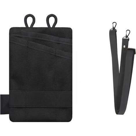 Organiseur de Sac à Outils EDC, Petit Sac EDC avec 5 Poches, Petit Sac à Outils Multi, Sac à Outils en Nylon EDC Pochette Fourreau pour Petite Lampe de Poche Couteau Stylo Cahier(Noir)