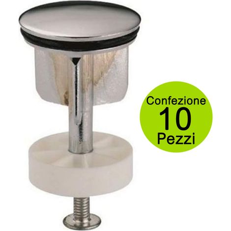 Multipack 10 pezzi tappi per pilette scarico automatico diametro mm 40