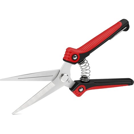 Cisailles Jardin - Lames Acier Carbone HRC 56-58 - Poignées Ergonomiques PP - Pour Taille Plantes Arbustes Rosiers - 1 Pièce (1/5)
