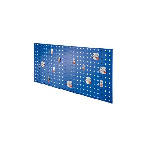 Kappes ®RasterPlan by ABAX Einsteigerset 2 1x Lochplatte 1000x450mm 1x Werkzeughaltersortiment 12-teilig Enzianblau RAL 5010