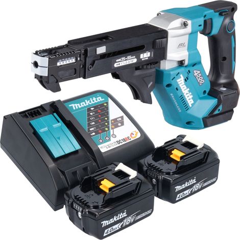 Atornillador con batería Makita DFR 552 RM 18 V 25 - 55 mm sin escobillas + 2 baterías de 4,0 Ah + cargador