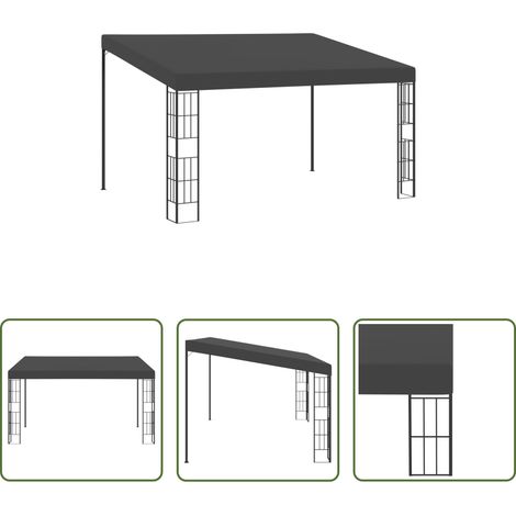 vidaXL Außenbereich -  Wand-Pavillon 3x4 m Anthrazit Stoff (1/5)