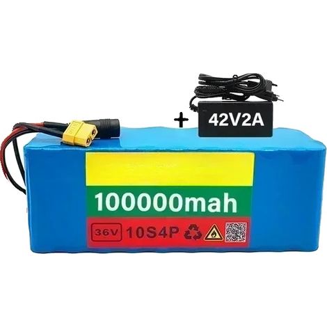 Batterie Lithium, Capacité 100Ah, Compatible avec les Bicycles et les Transports Personnels, XT60-DC-100AH (1/2)