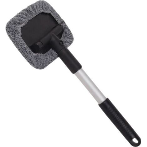 Raclette Microfibre Télescopique Brosse de désembuage de vitre intérieure de pare-brise d'automobile
