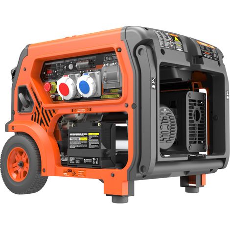 Groupe électrogène 7000W-400V 6500W-230V Essence Triphasé Démarrage électrique Modèle Formigal-S