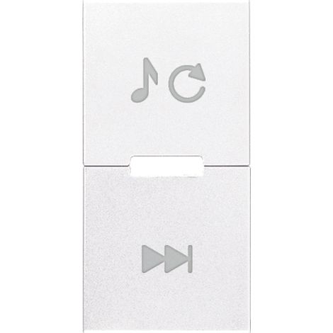 VIMAR - R20531.23.B Tasto 1M cambio sorgente/traccia bianco