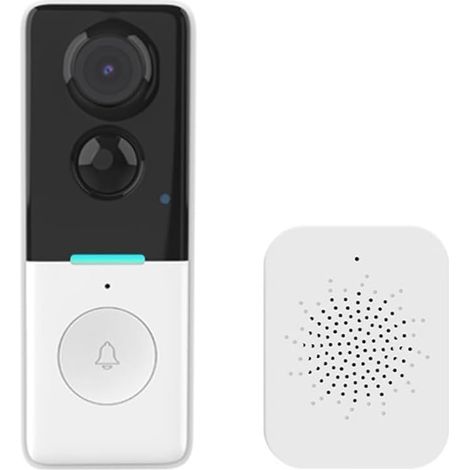 WiFi-Videotürklingel, 1-Megapixel-Kamera, PIR-Bewegungsmelder, kompatibel mit Fernsprechanlage über Mobiltelefon und Echtzeitaktivierung von Smart-Home-Sicherheitskameras.