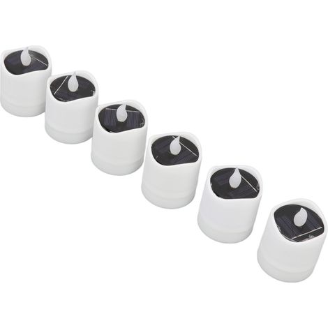 petite bougie chauffe-plat LED solaire rechargeable pour décoration extérieure (1/5)
