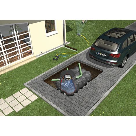 PLATIN XL Flachtank Pak.15000L DN160, Garten-Jet, PKW-bef.