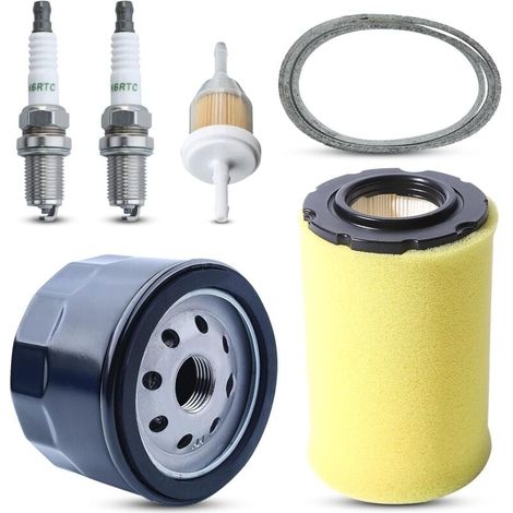Ulisem MIU14395 Luftfilter für John Deere D100 D105 D125 D130 D140 D110 E140 E130 E100 E120 LA145 LA135 Z255 Z235 X330 Rasenmäher mit Zündkerze (1/4)