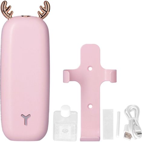 Geräuschloser Diffusor für ätherische Öle mit feinem Nebel und mehrstufiger Einstellung – Rosa