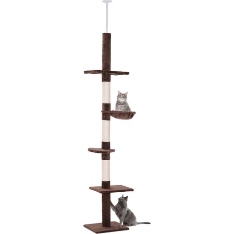 Árbol rascador para gatos, 5 niveles, material de madera. (1/2)