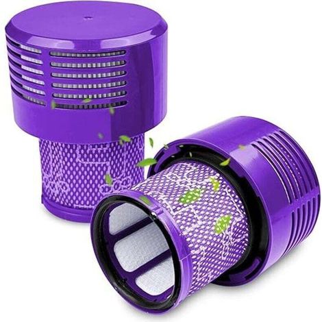 Confezione da 2 filtri compatibili con Dyson V10, accessorio filtro per aspirapolvere, ricambio per aspirapolvere ciclonico per filtro lavabile, compatibile con Total Clean, ricambio lavabile