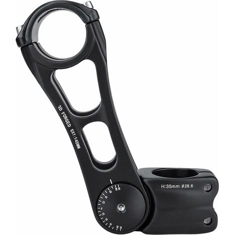 Potence VTT réglable 31,8 mm 70 degrés - Rehausse de potence VTT 90/110/145 mm pour guidon (1/5)