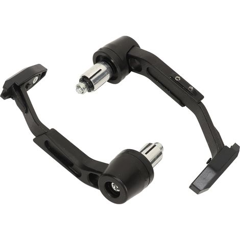 paire de poignées de protection pour leviers de frein et d'embrayage universels en alliage d'aluminium CNC pour moto, noires (1/5)