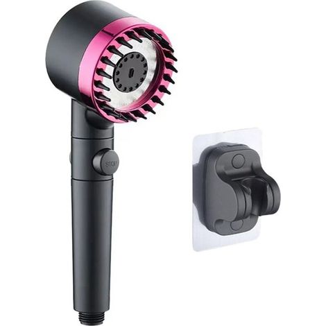 Douche multifonctionnelle 2023, 3 modes, filtration, buse anti-obstruction, filtration en coton PP, avec flexible, pour adultes, enfants, animaux, salle de sport, adoucisseur d'eau (1/5)