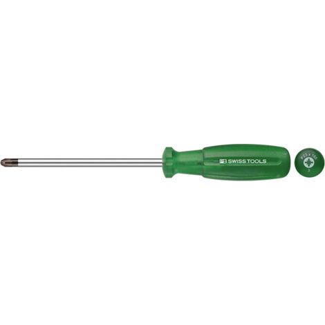 PB Swiss Tools Tournevis pour Pozidriv, avec manche“multicraft”, Taille empreinte cruciforme: 3