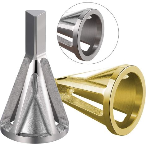 2 pezzi di utensile per sbavatura esterna, smusso per acciaio inossidabile, riparazione rapida dei bulloni