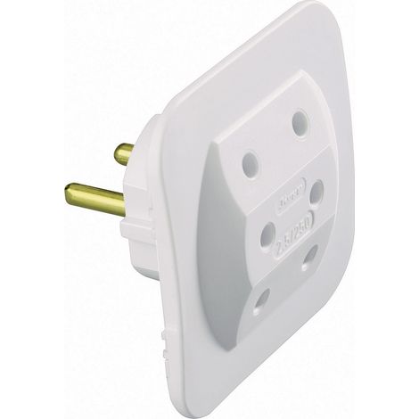 Kopp - Adapter, 3-fach: Anschluss für 3 Euro-Stecker (3x 2,5A) - 174902005 (1/2)