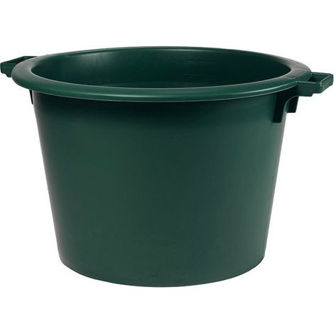 EDA – Baquet rond 110l vert Canada – Plastique résistant aux chocs – Empilable et facile à nettoyer – Pour jardinage et stockage
