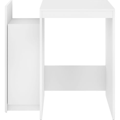 Meuble Bas pour Machine à Laver/ Sèche-Linge avec Rangement coloris Blanc - Longueur 94,8 x Profondeur 62 x Hauteur 95 cm (1/4)