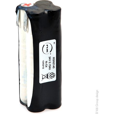 NX - Batterie NiCd 20x 1/3AA 20S1P ST5 24V 150mAh T2