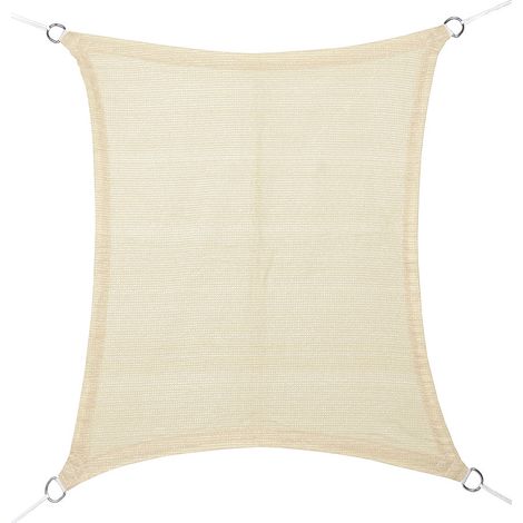 Faura - Rechteckige Segel Schatten Beige 150gr./m2  4 x 6 Meter -