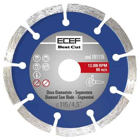 DISCO DIAMANTATO 'UNIVERSALE' SEGMENTATO Ø 230 mm - ECEF