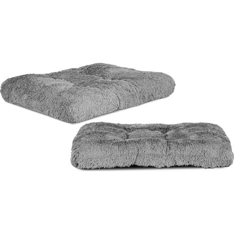 Cuccia per cani, cuscino spesso, morbido e soffice, 100x70 cm, grigio chiaro