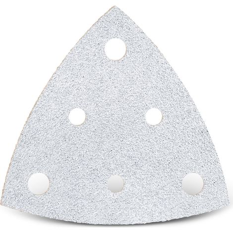 MENZER White Klett-Schleifblätter, 82 mm, 6-Loch, f. Deltaschleifer, Normalkorund (50 Stk.) K400