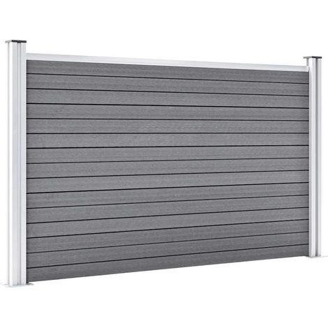 Maison Exclusive - Gartenzaun WPC 699x106 cm Grau (1/5)