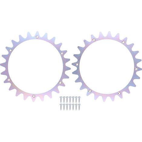 Pointes de tondeuse à gazon robot avec vis pour crampons de roue de Traction en métal de 225mm Worx Landroid WR153E WR155E WR147E.1 WR148E (1/5)