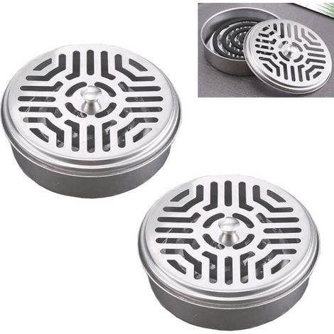Pieces Stainless Steel Mosquito Coil Holders, Mosquito Coil Holder, Mosquito Coil Spiral Holder, for Home, Garden, Camping, Fishing, Travel, Outdoor