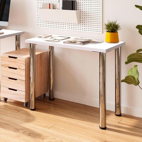 Emuca Tablero para mesa, 900x500mm, espesor 30mm, Madera, Pintado blanco