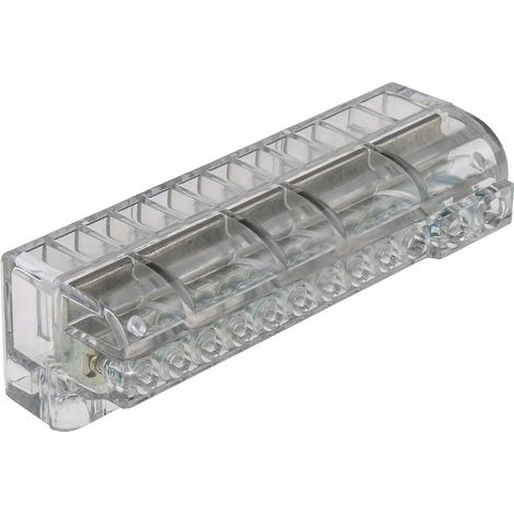 Bornier de raccordement RS PRO, 16 mm², 6 mm², A visser, Clair ( Prix pour Paquet de 3 ) (1/2)