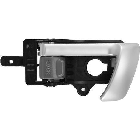 Poignée de porte intérieure avant ou arrière gauche pour Hyundai Santa Fe 2007-2012 avec bouton gris 826 (1/5)