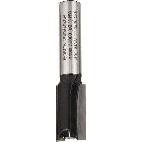 Bosch Accessories 2608628384 Fresa per scanalatura Metallo temprato Lunghezza 51 mm Dimensione, Ø 11 mm Diametro albero