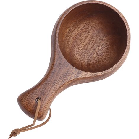 Tasse à thé en bois sculptée à la main, style portable, idéale pour la maison, le restaurant et le camping (1 pièce).