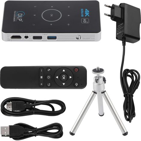 Projecteur Intelligent DLP C6 Android 6.0, 2500 Lumens, S905X-2+16G, Télécommande, 110-240V EU (1/5)