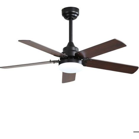 Ecleanfy - Ventilateur de plafond de 42 pouces avec éclairage LED 18 W, télécommande et moteur CC silencieux (1/5)