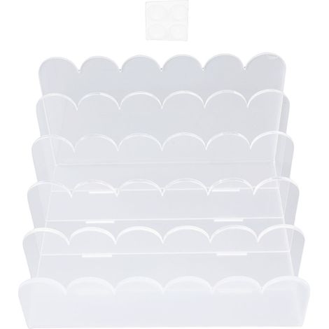 Organiseur de courrier en acrylique ondulé à 5 compartiments, trieur de lettres et porte-documents pour enveloppes, bureau à domicile (1/5)